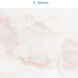 Papel de Parede Mancha Aquarela Rose - Mural