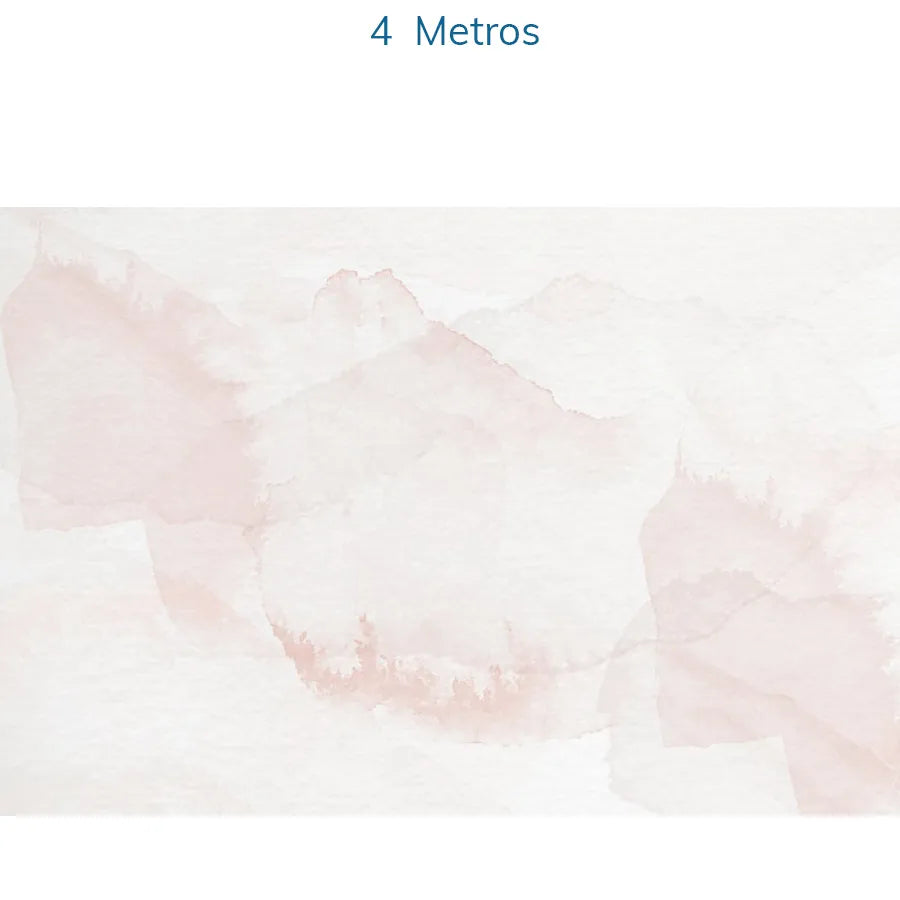 Papel de Parede Mancha Aquarela Rose - Mural