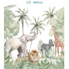 Papel de Parede Infantil Safari Verde - Mural