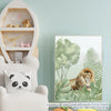 Quadro Infantil Safari Leão - Vertical