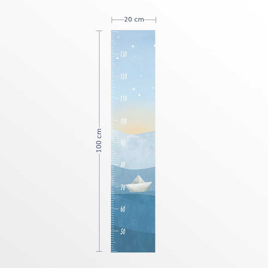 A Régua de Crescimento Barquinho de Papel