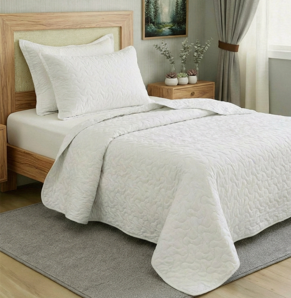 Kit Colcha Infinity 2 Peças - Cru