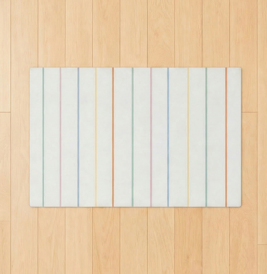 Tapete Infantil Retangular Listra Aquarela - Colors