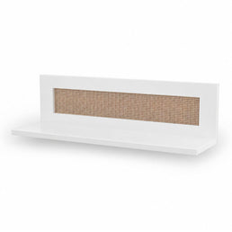 PRATELEIRA HAUS NATURE COM PALHA - BRANCO