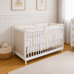 Berço Haus Nature Com Palha 3 em 1 - Branco