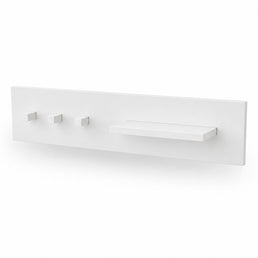 PRATELEIRA HAUS NATURE COM GANCHOS - BRANCO