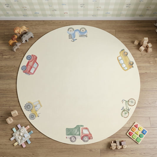 TAPETE INFANTIL REDONDO CARRINHOS -  1,33