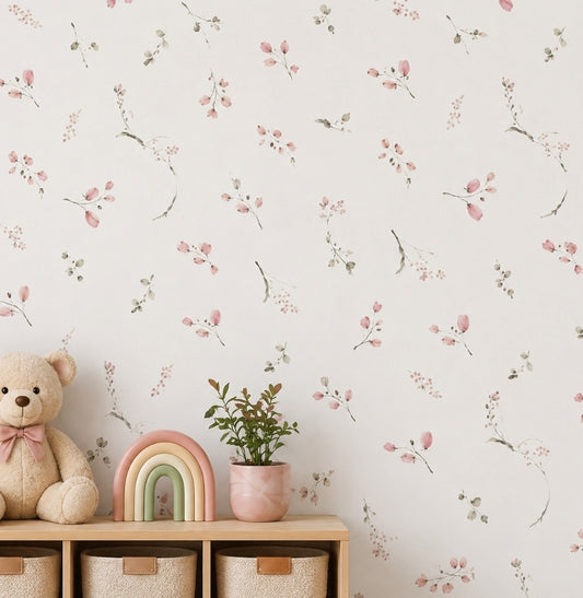 Papel de Parede Infantil Floral Mali Virgínia