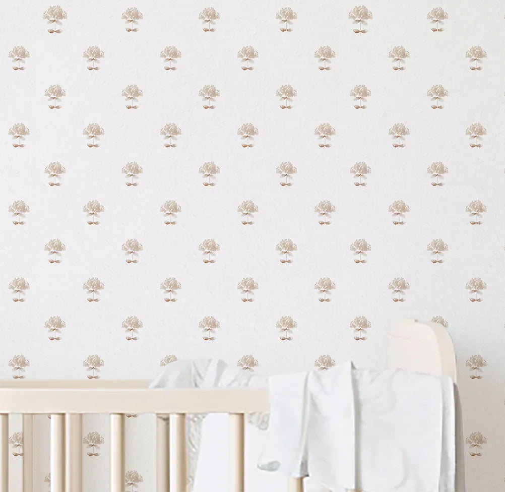Papel de Parede Algodão Aquarela - Bege