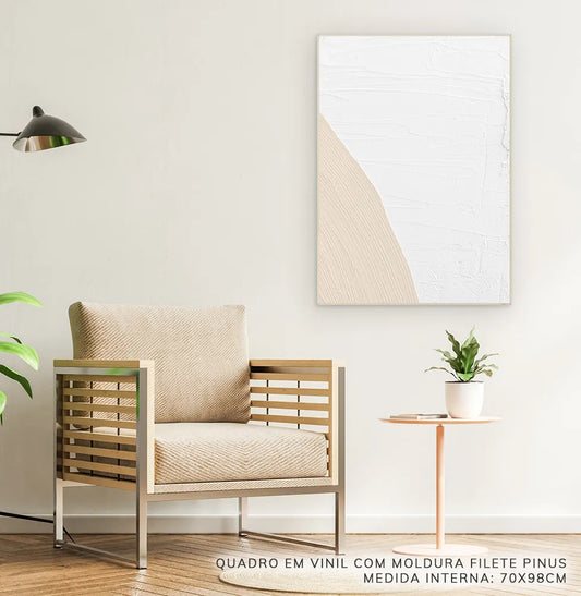 Quadro Elo Bege Direita – Vertical