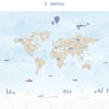 Papel de Parede Infantil Mapa Mundi - Mural