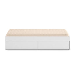 Cama Solteiro Turca Slim Com 2 Gavetas - Branco