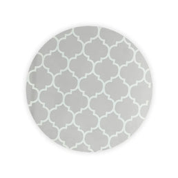 Tapete Infantil Redondo Arabesco - Cinza