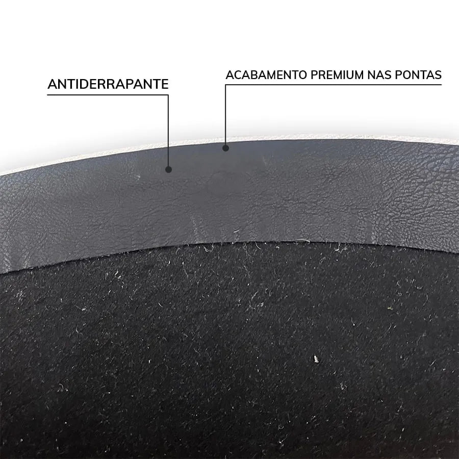 Tapete Infantil Redondo Arabesco - Cinza