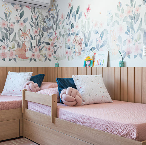 Quarto Jardim Oceânico Rosa @RAKAMINELLI