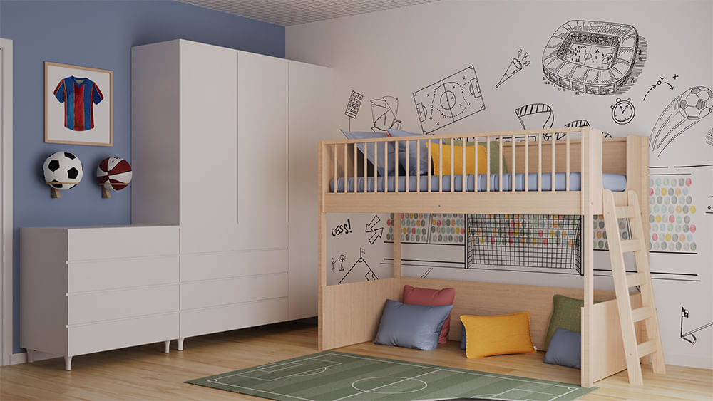 Quarto do Bruno - Futebol Colors