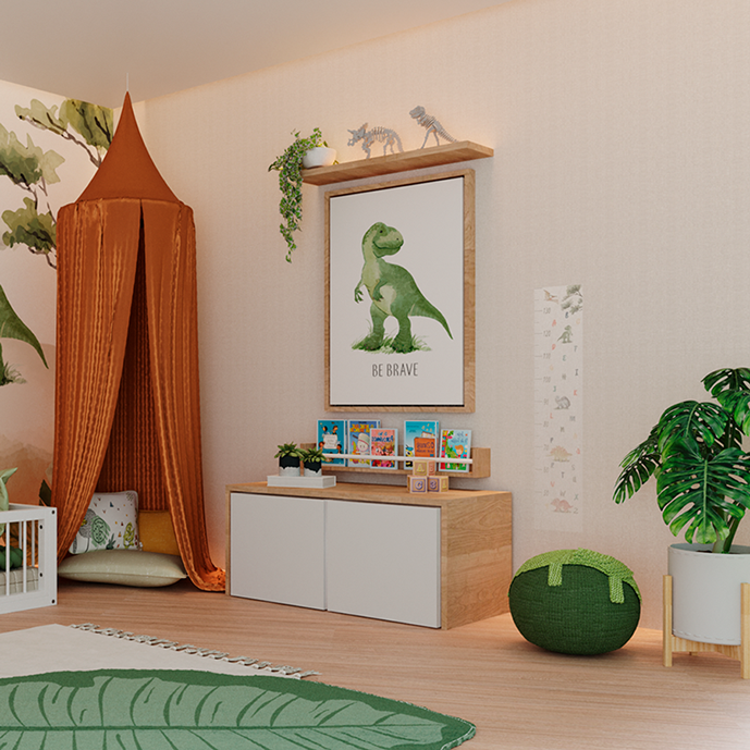 Quarto Montessori Dino Aquarela