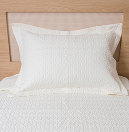 Porta Travesseiro Solteiro Infinity - Cru