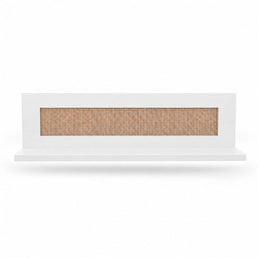 PRATELEIRA HAUS NATURE COM PALHA - BRANCO