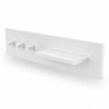 PRATELEIRA HAUS NATURE COM GANCHOS - BRANCO