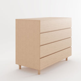 Cômoda de Bebê Haus Nature 4 Gavetas Carvalho 110cm