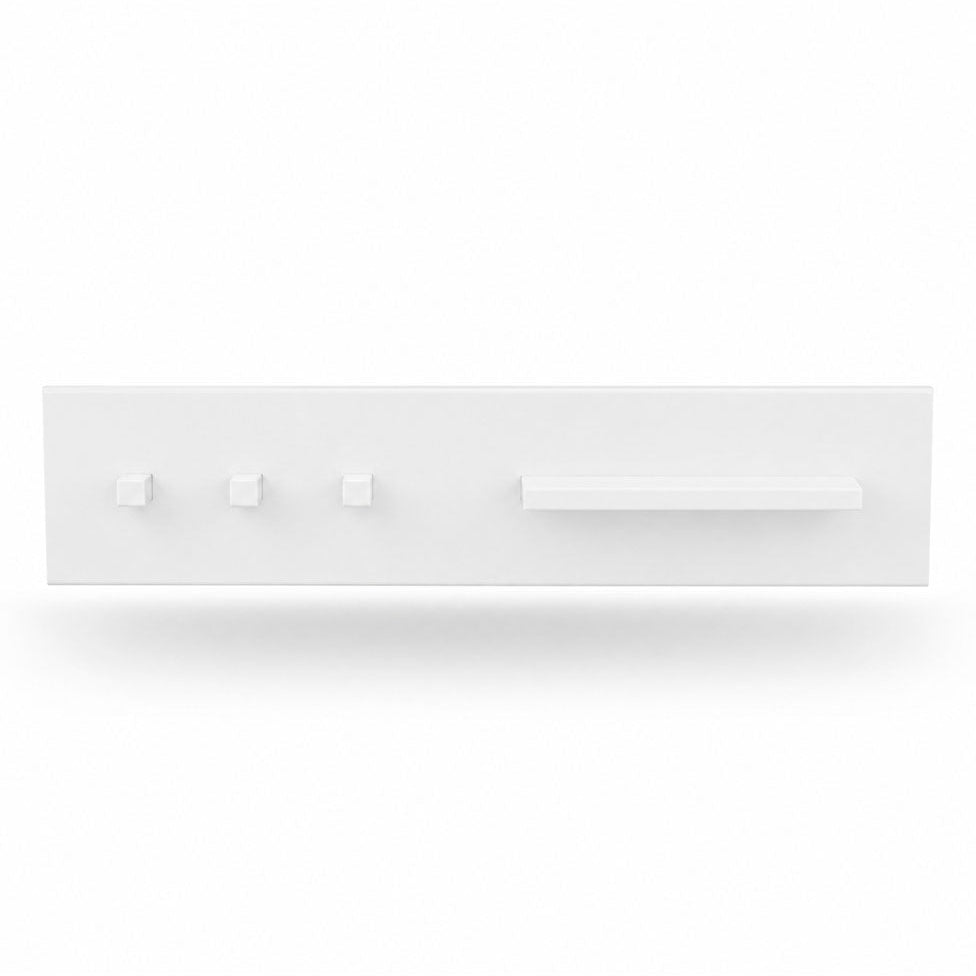 PRATELEIRA HAUS NATURE COM GANCHOS - BRANCO