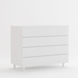 Cômoda de Bebê Haus Nature 4 Gavetas Branca 110cm