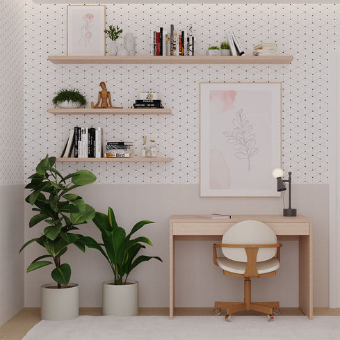 Quarto Haus Nature Palha Geométrico