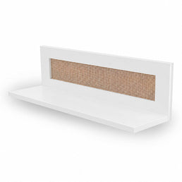 PRATELEIRA HAUS NATURE COM PALHA - BRANCO