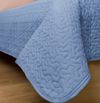 Kit Colcha Infinity 2 Peças - Azul Jeans