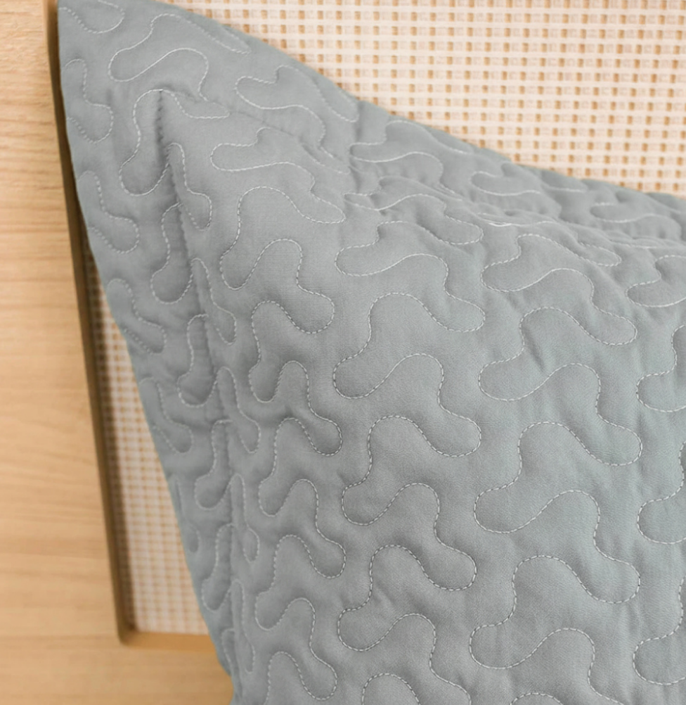 Porta Travesseiro Solteiro Infinity - Cinza