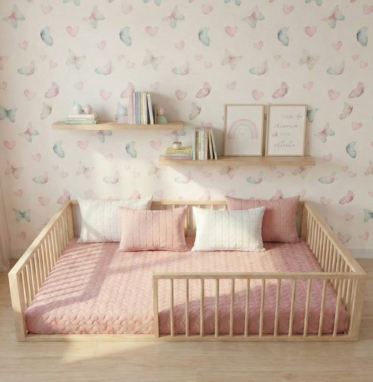 Colcha Casal Com Elástico Infinity - Rosa Chá