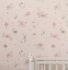 Papel de Parede Fadas e Cogumelos Rosa