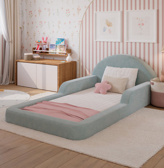 Cama Montessoriana Lumi Solteiro com Colchão – Verde