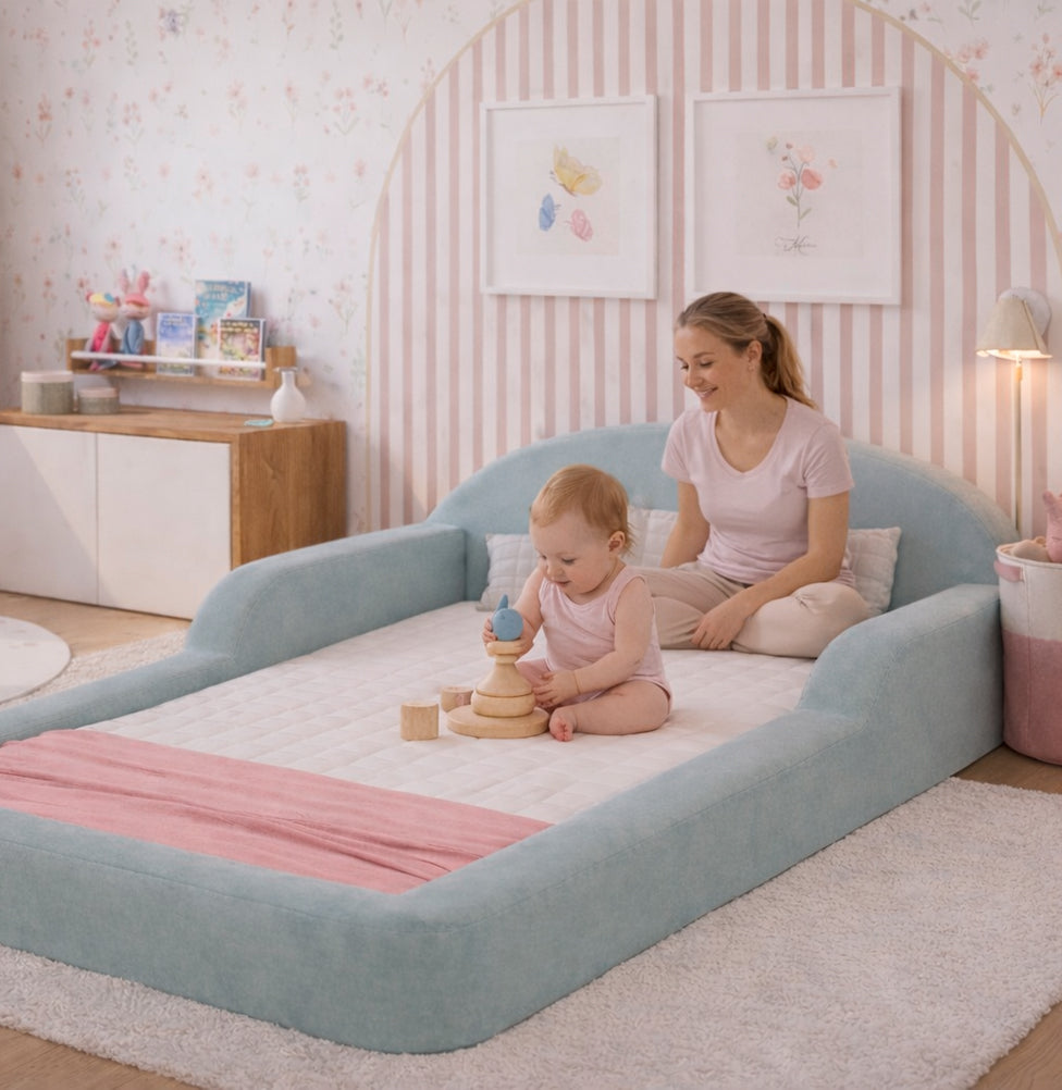 Cama Montessoriana Lumi Solteiro com Colchão – Verde