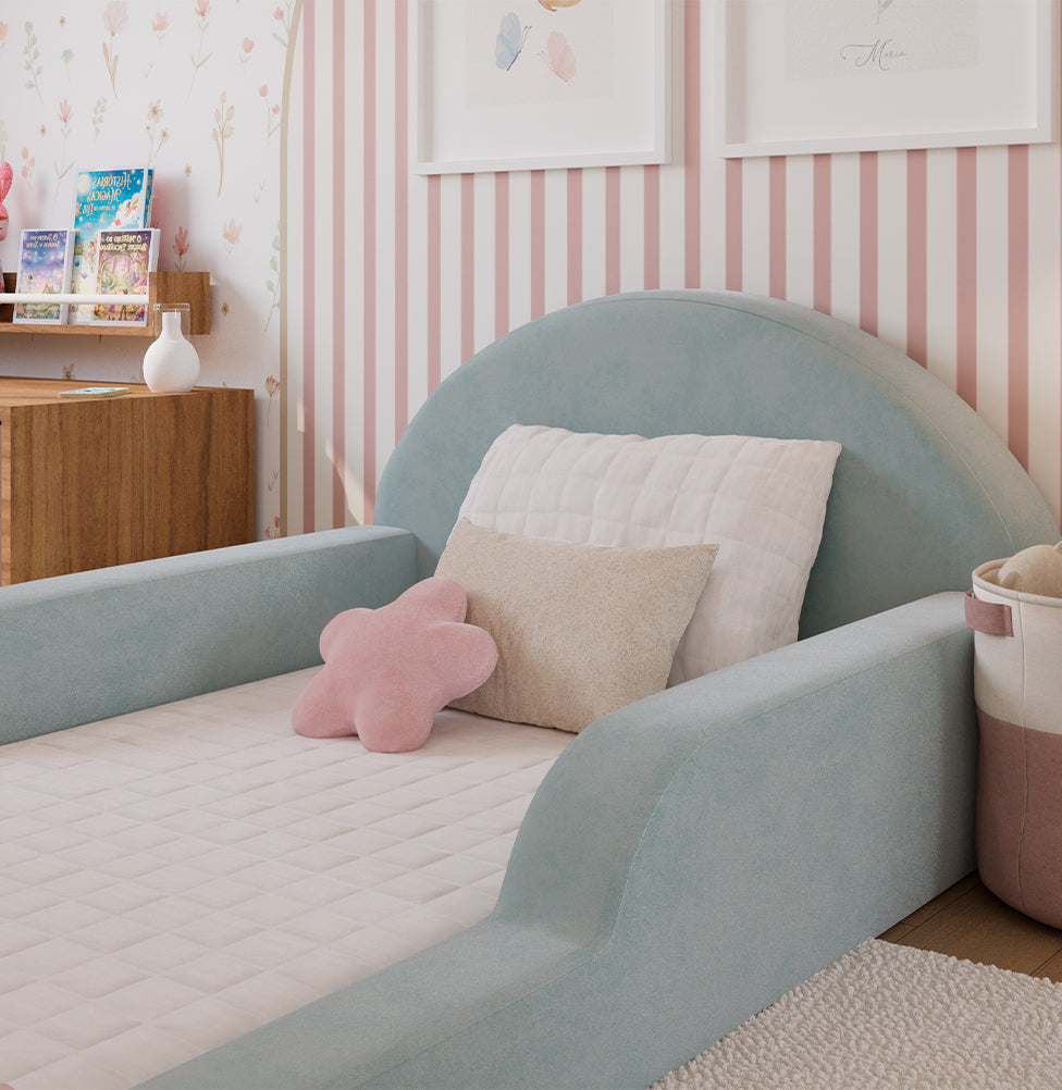 Cama Montessoriana Lumi Solteiro com Colchão – Verde