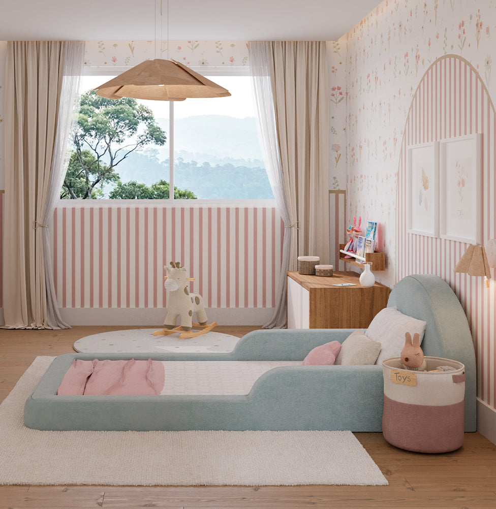 Cama Montessoriana Lumi Solteiro com Colchão – Verde