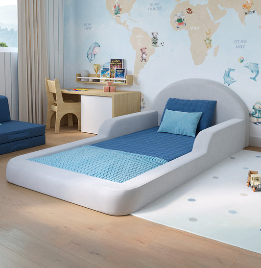 Cama Montessoriana Lumi Solteiro com Colchão – Cinza