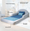 Cama Montessoriana Lumi Solteiro com Colchão – Cinza