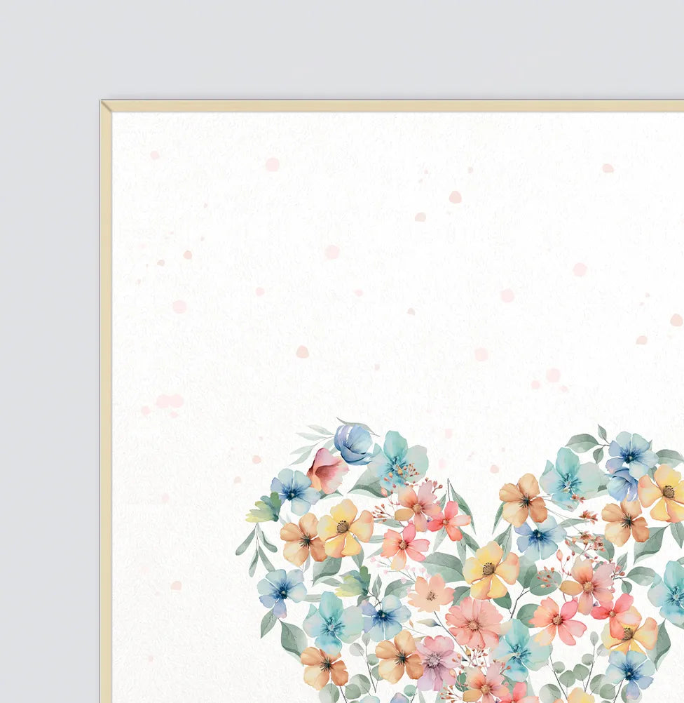 Conjunto com 2 quadros flores paris candy moldura filete pinus