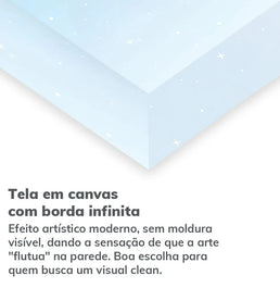 Quadro Infantil Ganso com Flores Secrets Bege