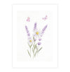 Quadro Infantil com Flores Lavanda Lilás - Vertical