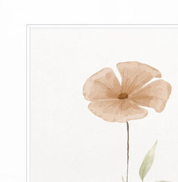 Conjunto com 2 Quadros Flores do Outono Coral Moldura Filete Pinus