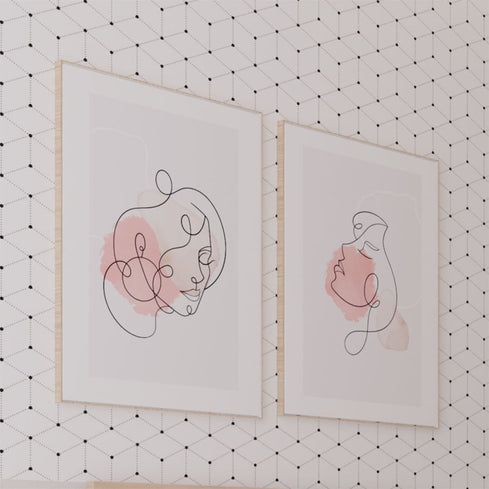 Quarto Haus Nature Palha Geométrico