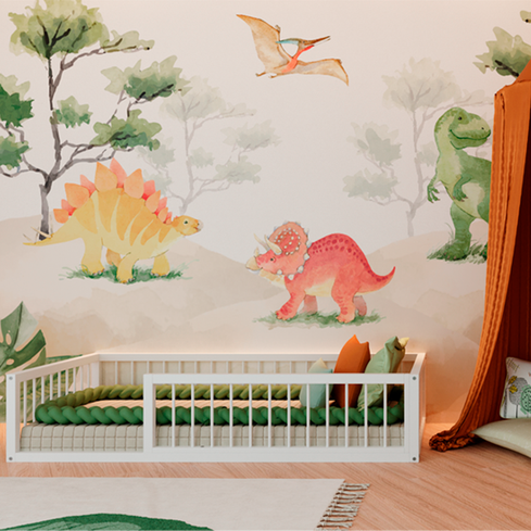 Quarto Montessori Dino Aquarela
