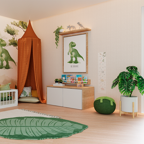 Quarto Montessori Dino Aquarela