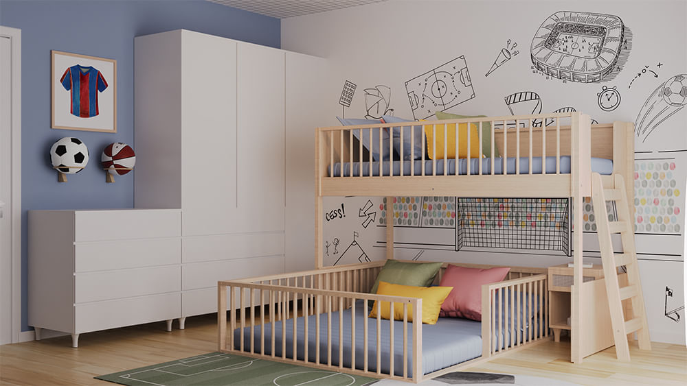 Quarto do Bruno - Futebol Colors