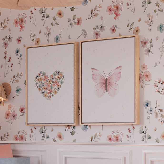 Quarto da Rebeca e Rafaela - Floral Paris