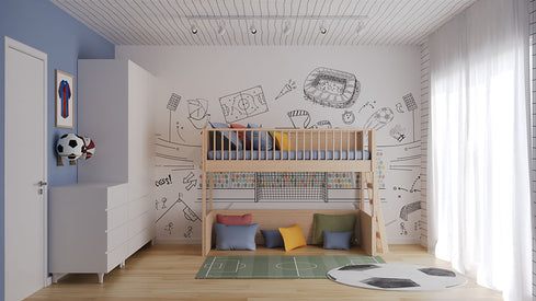 Quarto do Bruno - Futebol Colors