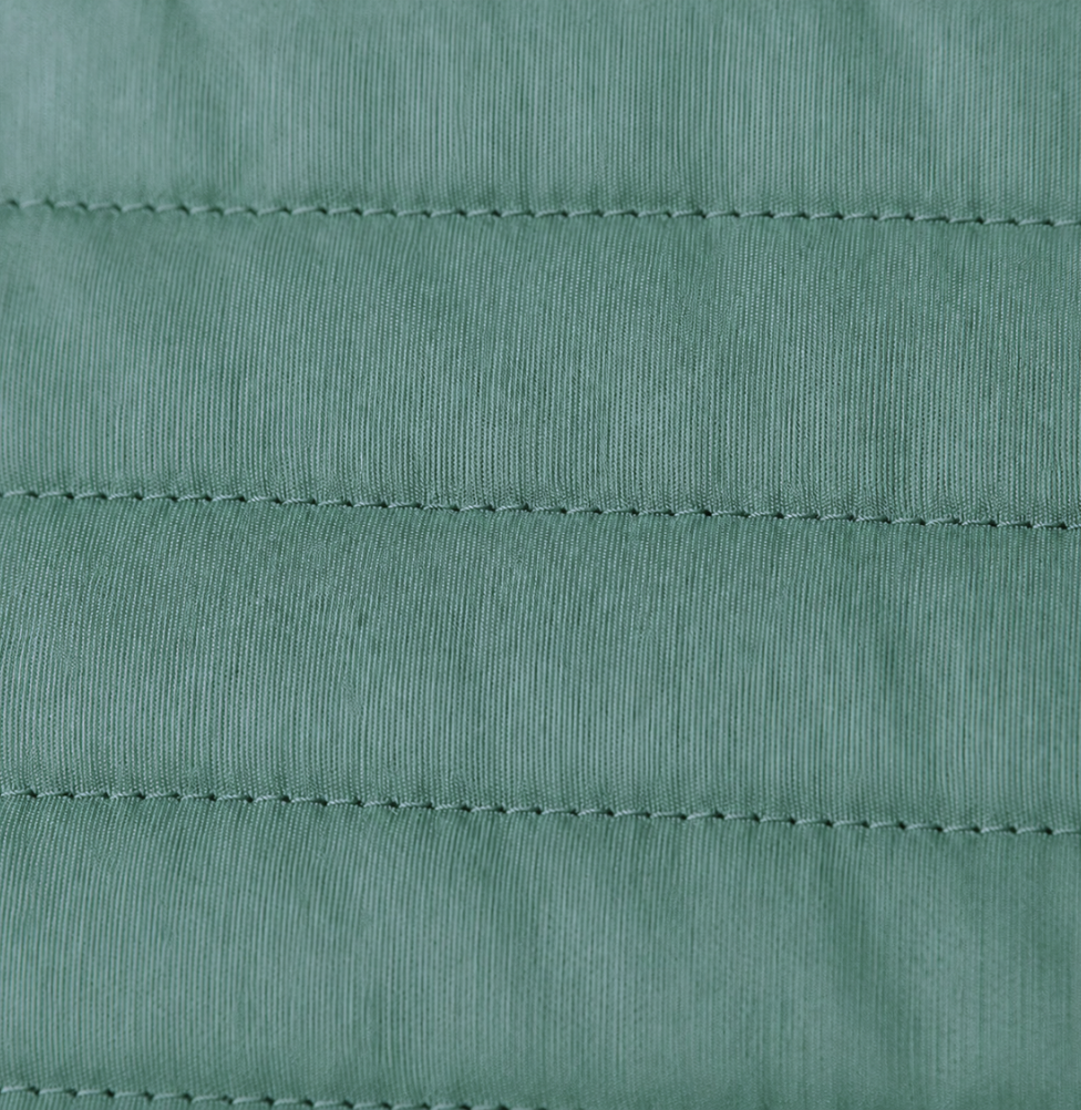 Kit Colcha Casal Listra 3 Peças - Verde Seco